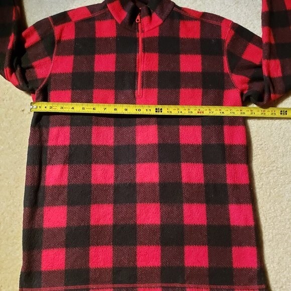 Vintage 90s Alpine Ridge Lumberjack Buffalo Plaid Pullover - Half Zip - Picture 8 of 10